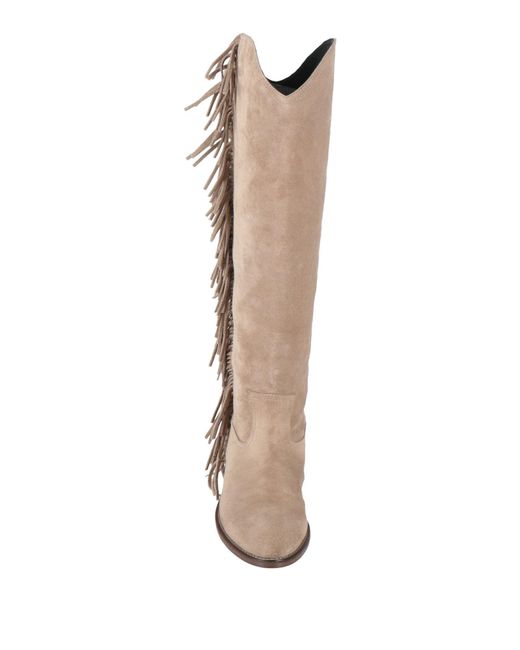 Grey Mer White Boot Leather