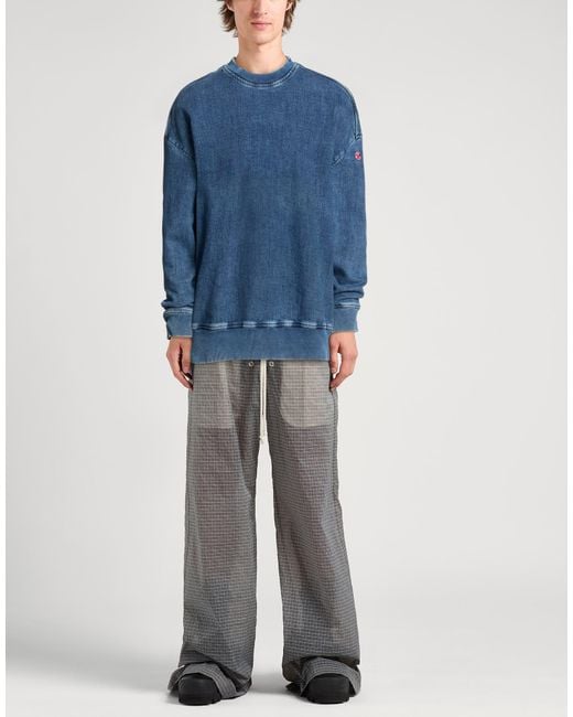 DIESEL Blue Sweatshirt Cotton, Elastane for men