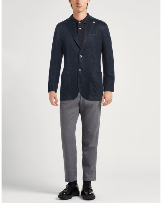 Tombolini Blue Blazer Linen for men
