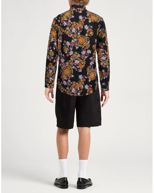 Camisa Versace Jeans Couture de hombre de color Black