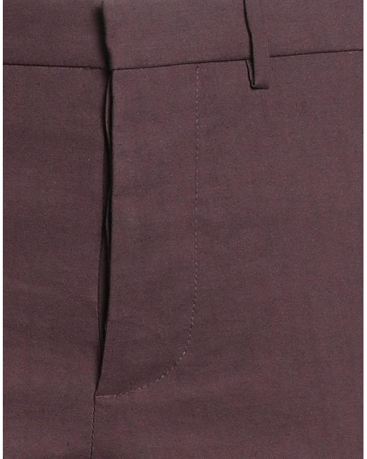 Marni Purple Pants Linen, Viscose, Lycra