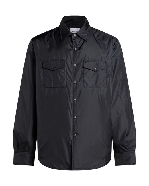Aspesi Blue Jacket Polyamide for men