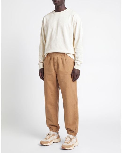 Givenchy Natural Camel Pants Cotton, Elastane for men