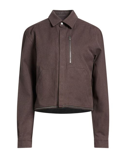 Rick Owens Brown Denim Outerwear