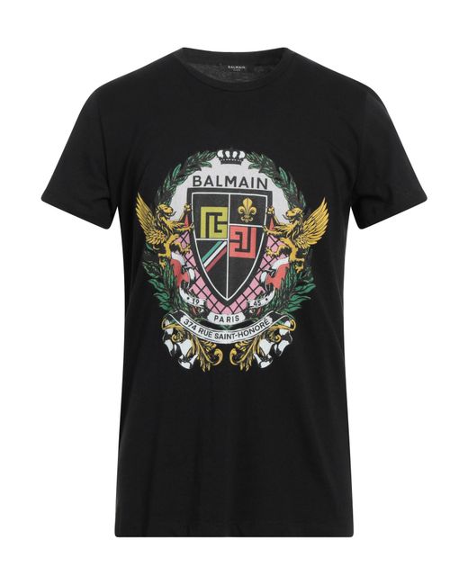 Balmain Black T-Shirt for men