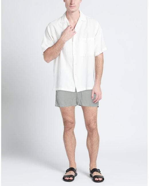 Hannes Roether Gray Shorts & Bermuda Shorts for men