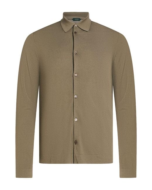 Zanone Green Shirts for men