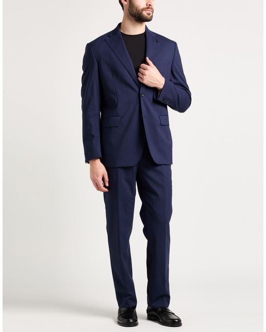 Paoloni Blue Suits for men