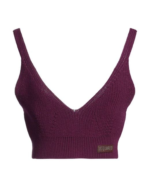 DSquared² Purple Plum Top Wool