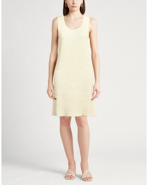 Jil Sander Natural Mini Dress