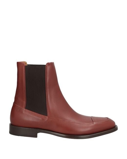 Ferragamo Brown Ankle Boots Leather for men