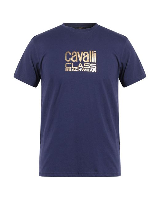 Class Roberto Cavalli Blue T-shirt for men