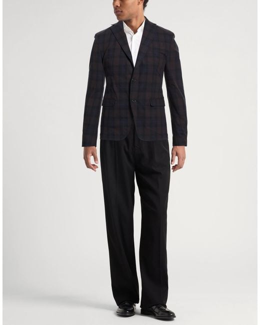 Messagerie Blue Blazer Cotton, Elastane for men