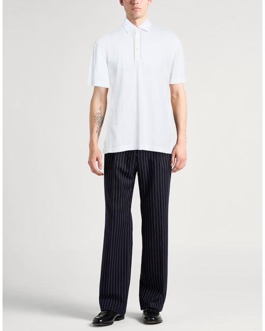 Zegna White Polo Shirts for men