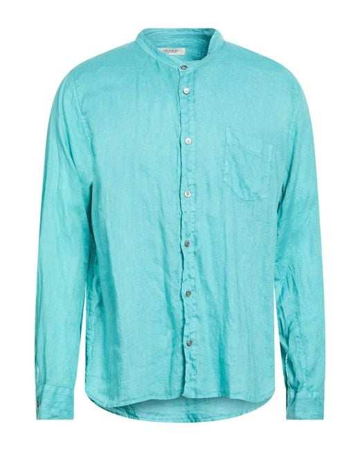 Crossley Blue Shirt Linen for men
