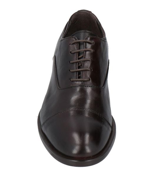 CafeNoir Brown Lace-Up Shoes Leather for men