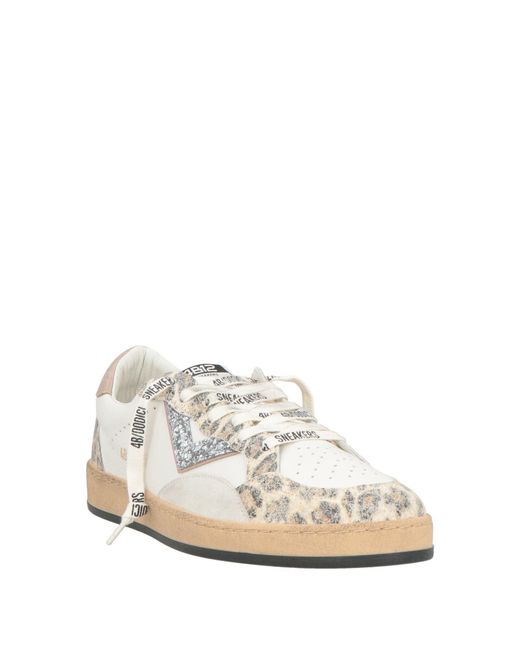 4b12 White Sneakers Leather