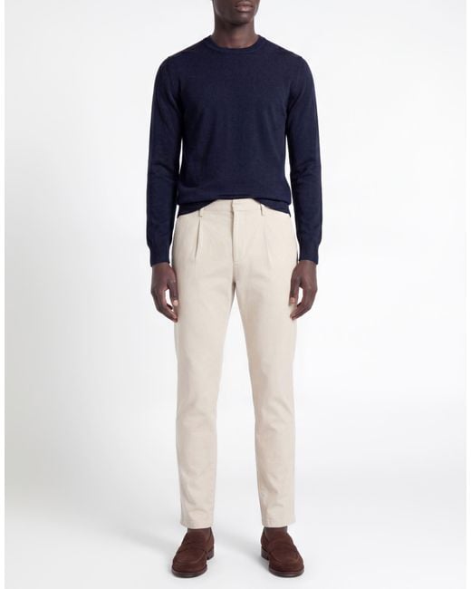 Dondup Natural Cream Pants Cotton, Elastane for men
