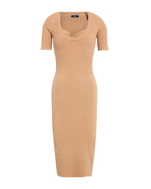 Elisabetta Franchi Natural Midi Dress