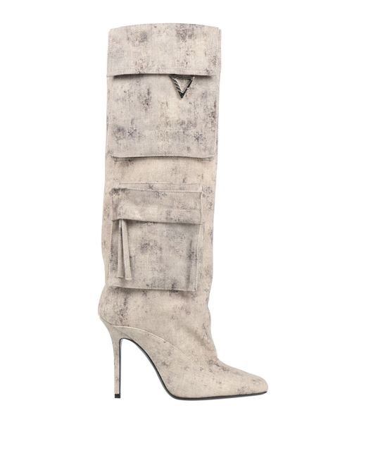 The Attico White Light Boot Textile Fibers
