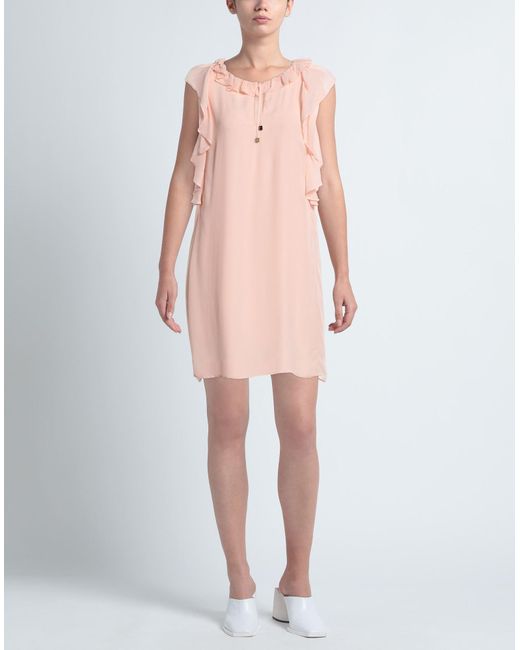Atos Lombardini Pink Mini Dress