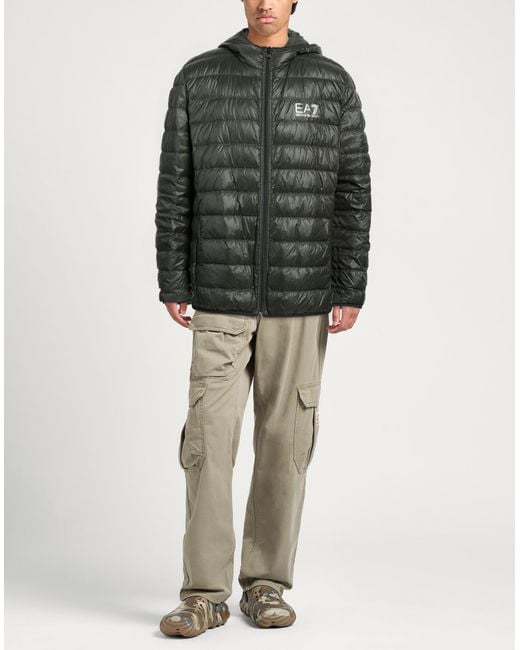 EA7 Green Puffer for men