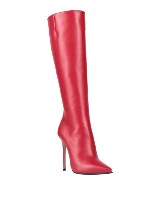 Le Silla Red Boot Leather