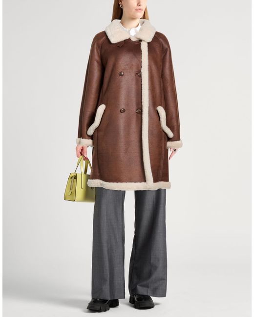 Twinset Brown Coat