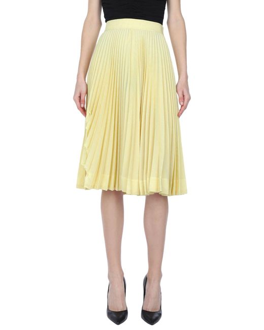 CALVIN KLEIN 205W39NYC Yellow Midi Skirt Polyester