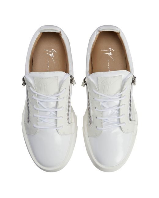 Giuseppe Zanotti Sneakers mit Reißverschluss in White für Herren