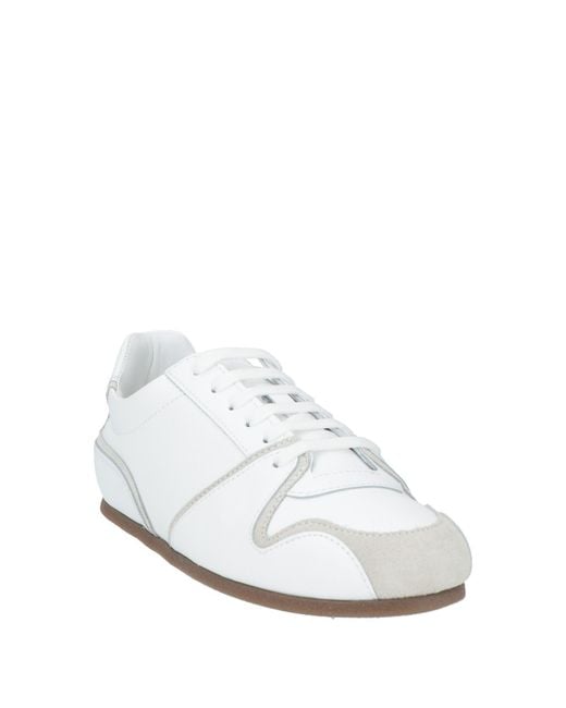 Moschino White Sneakers Calfskin for men