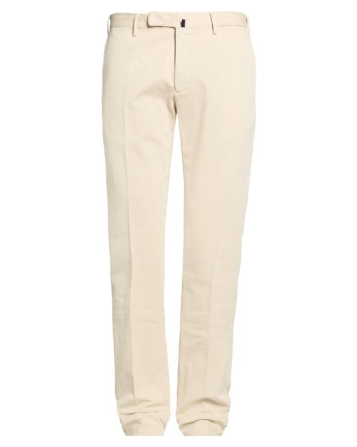 Incotex Natural Pants Cotton, Elastane for men
