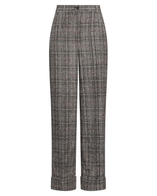 Dolce & Gabbana Gray Dark Pants Alpaca Wool, Cotton, Polyamide