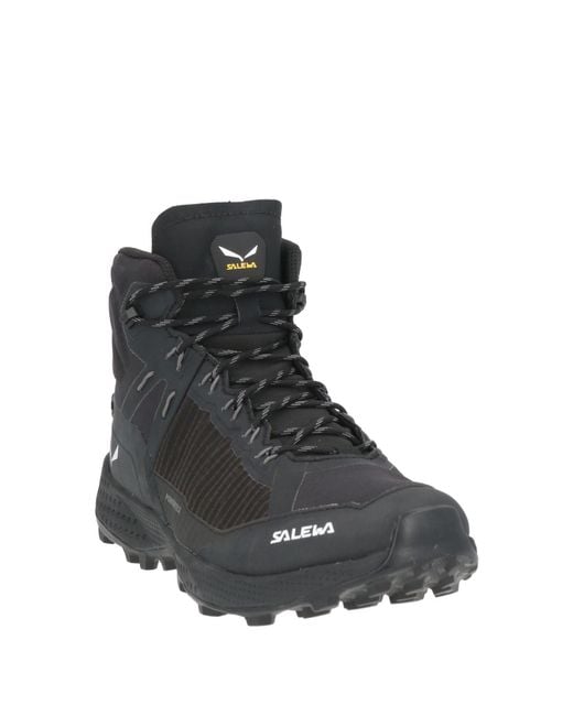 Salewa Black Sneakers Textile Fibers