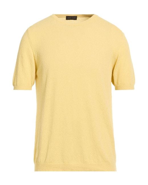 Pullover Roberto Collina de hombre de color Yellow