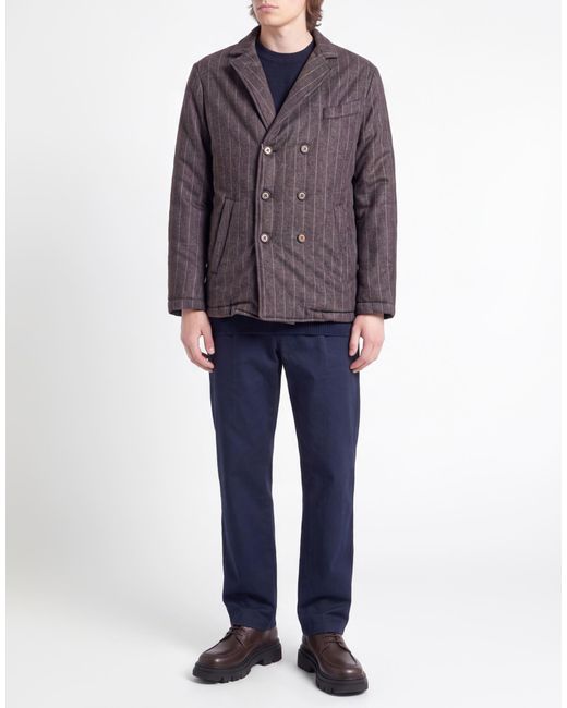 Eleventy Blue Blazer Wool, Polyamide, Elastane for men