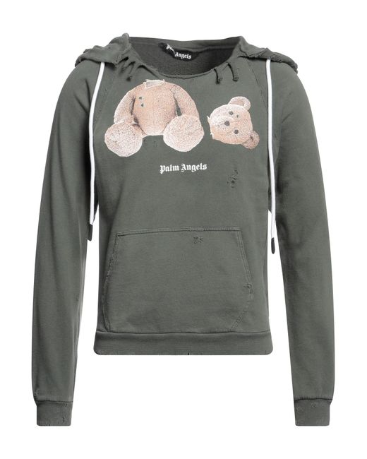 Palm Angels Gray Sweatshirt for men