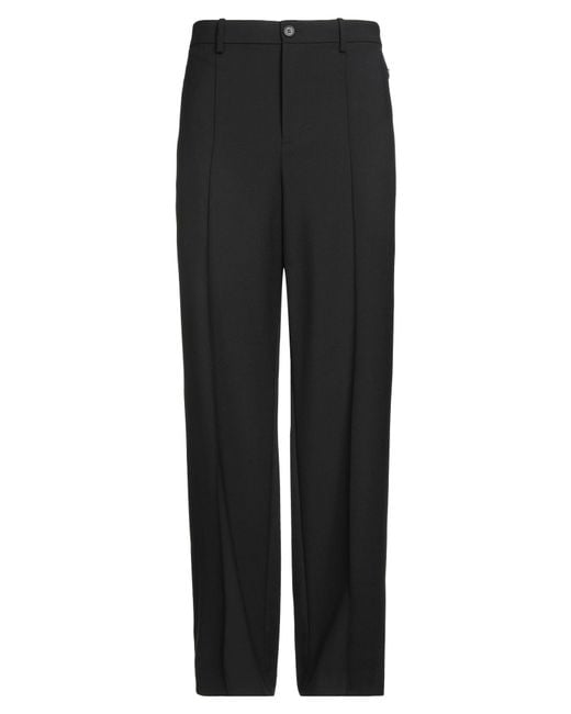 Helmut Lang Black Pants Polyester, Virgin Wool, Elastane for men