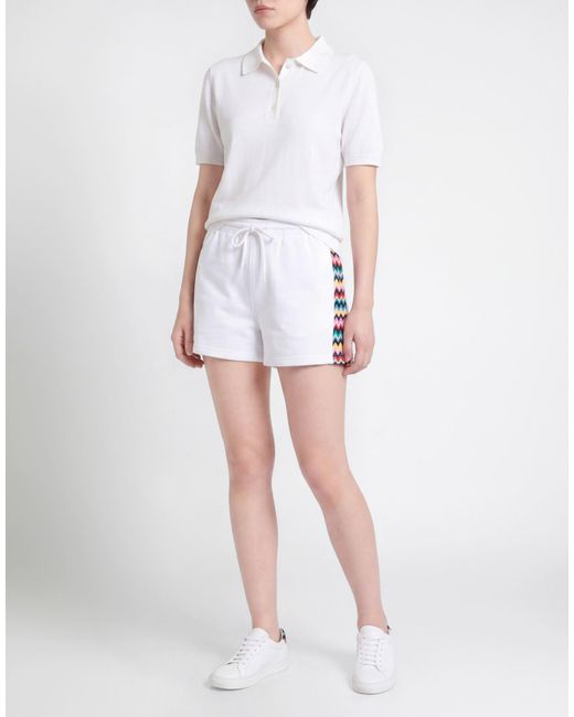 Missoni White Shorts & Bermuda Shorts Cotton