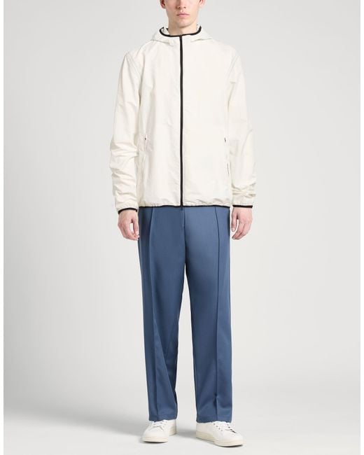 Herno White Jacket Polyester, Polyamide, Elastane for men