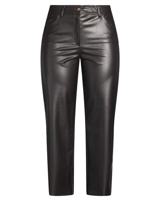 Elena Miro Gray Pants Polyester, Elastane