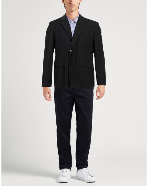 Liu Jo Black Blazer Polyester, Wool, Elastane for men