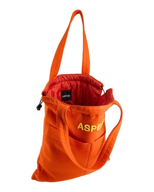 Aspesi Orange Shoulder Bags