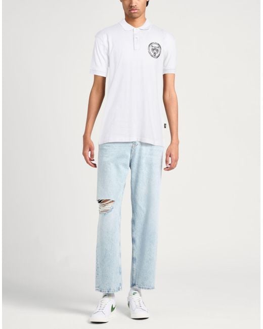 Polo Philipp Plein de hombre de color White