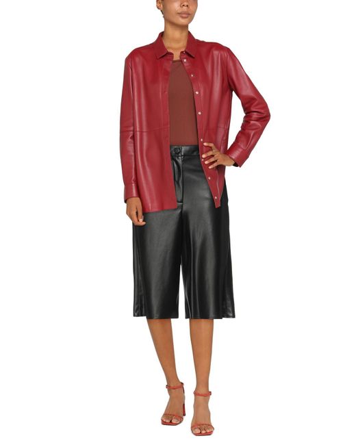 Marella Black Pants Polyester, Polyurethane