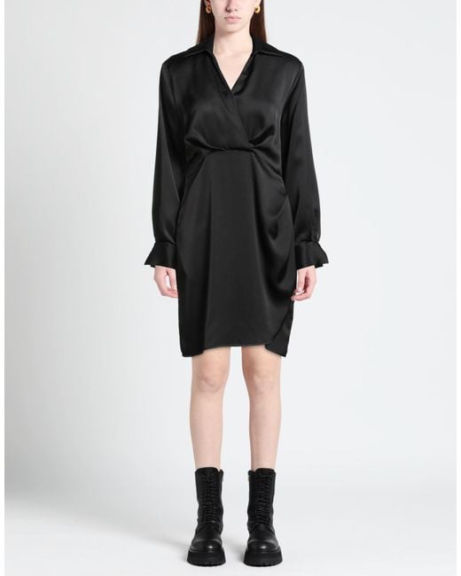 Rebel Queen Black Mini Dress Polyester, Elastane