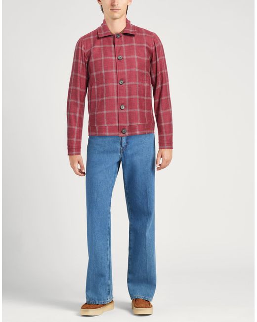 Isaia Red Jacket for men