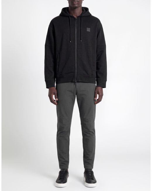 ARMANI EXCHANGE Black Sweatshirt Cotton, Polyester, Elastane for men