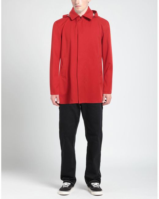 Herno Red Overcoat & Trench Coat for men