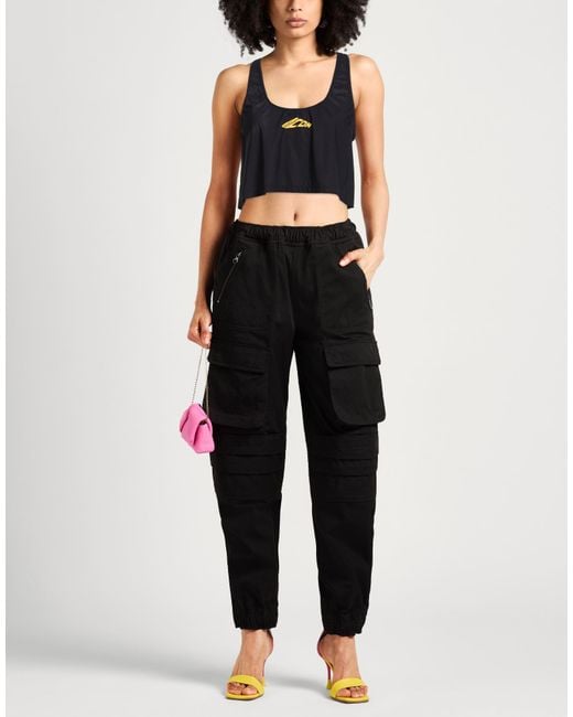 DSquared² Black Icon Tank Top Polyamide, Elastane